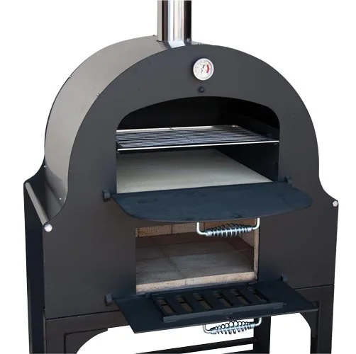 34″ Outdoor Wood Burning Oven with Stainless Steel Oven Shelf