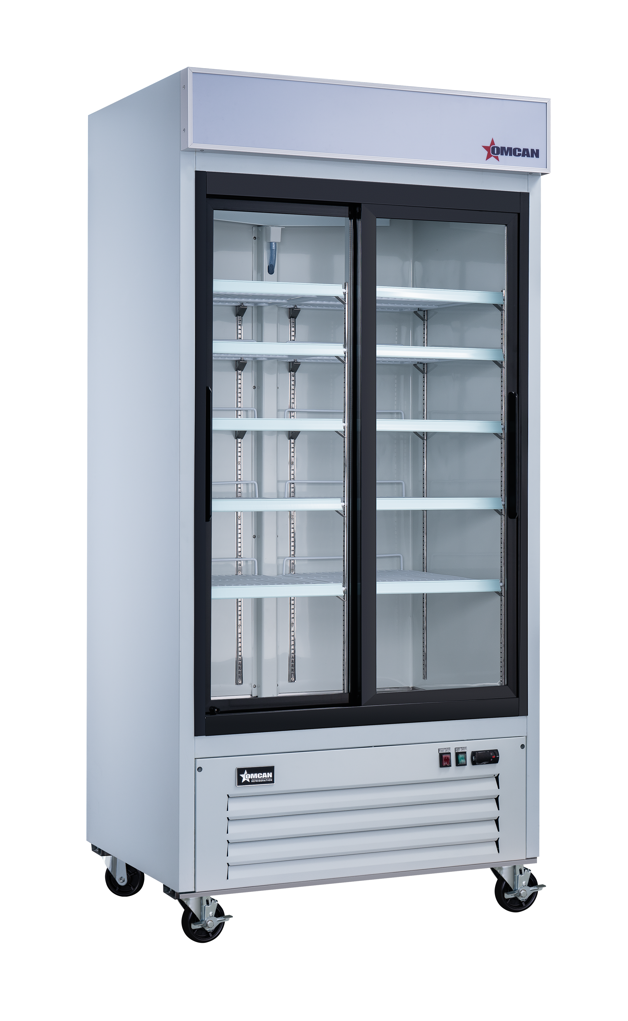 40" Two (2) Sliding Glass Door Display Refrigerator, 31.5 cu.ft. (892 L), White