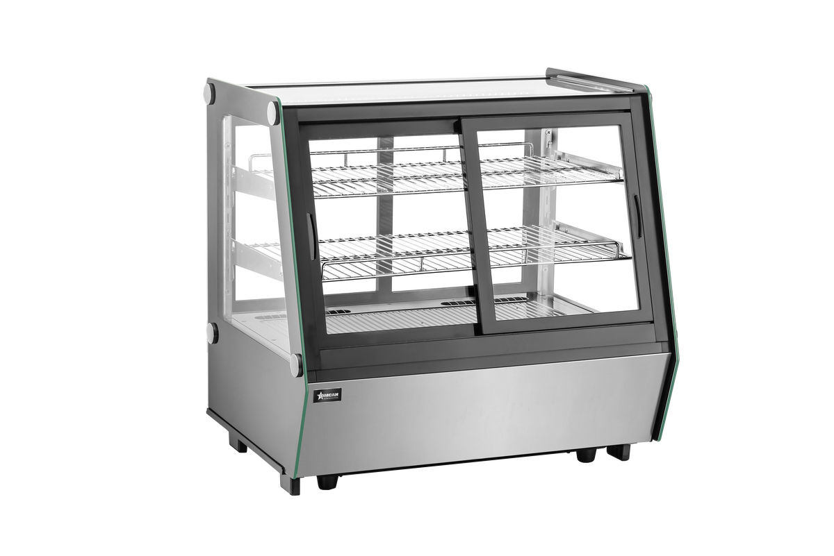 48” Black Refrigerated Self-service Countertop Display Case, 200 L (7.06 cu. ft.), 110V / 60Hz / 1Ph