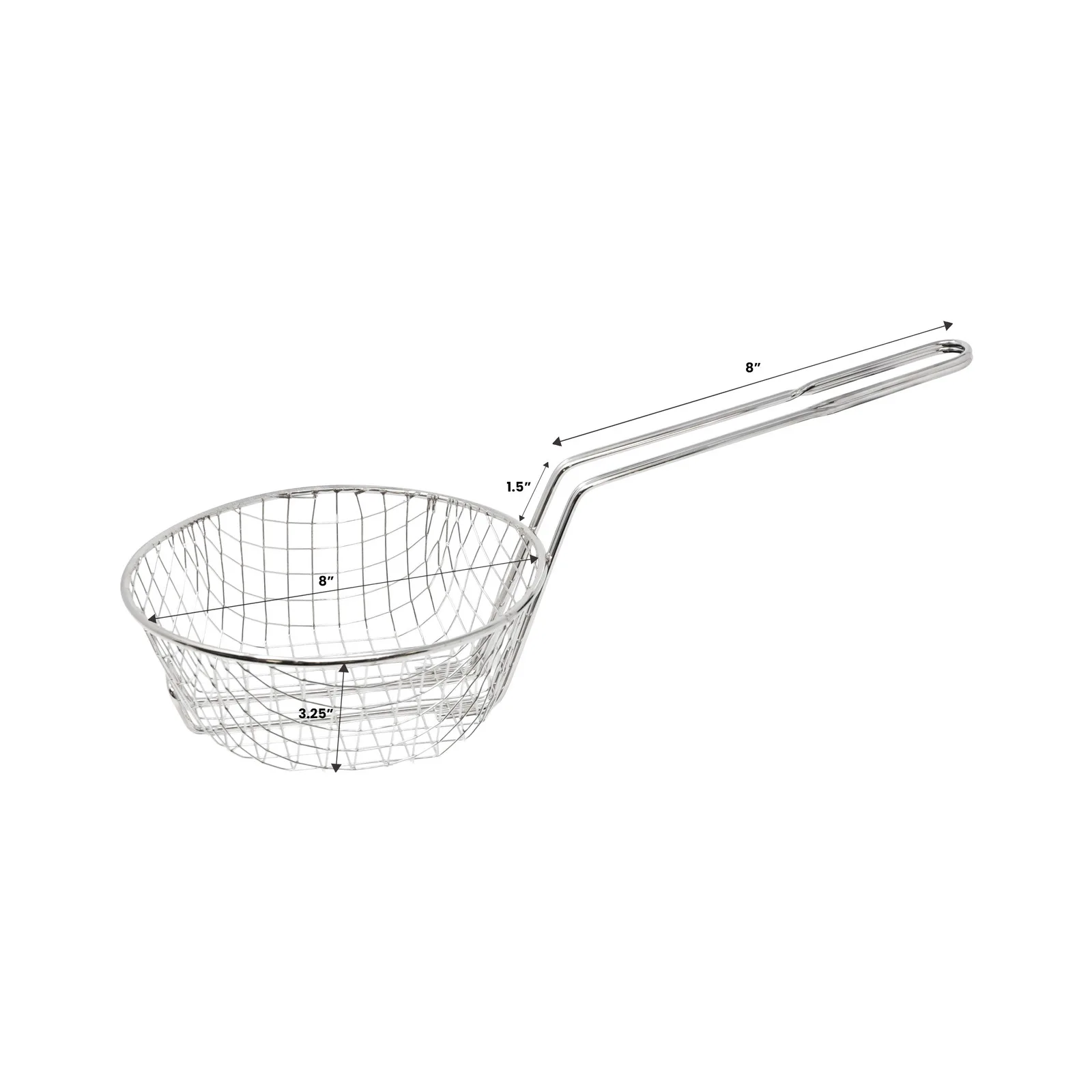 8″ x 3″ Culinary Basket Coarse Mesh
