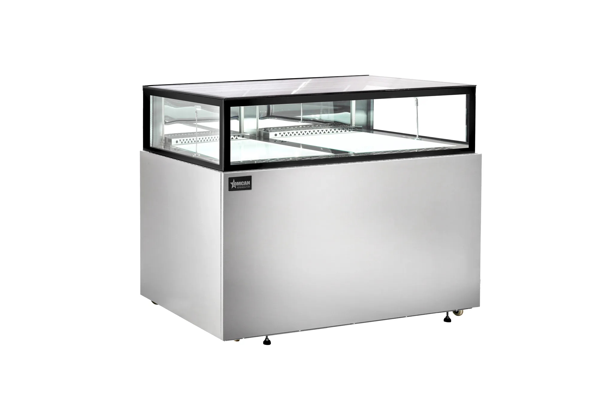 60″ x 32″ Flat Top Refrigerated Showcase, 16.7 cu. ft. (474 L), Stainless Steel