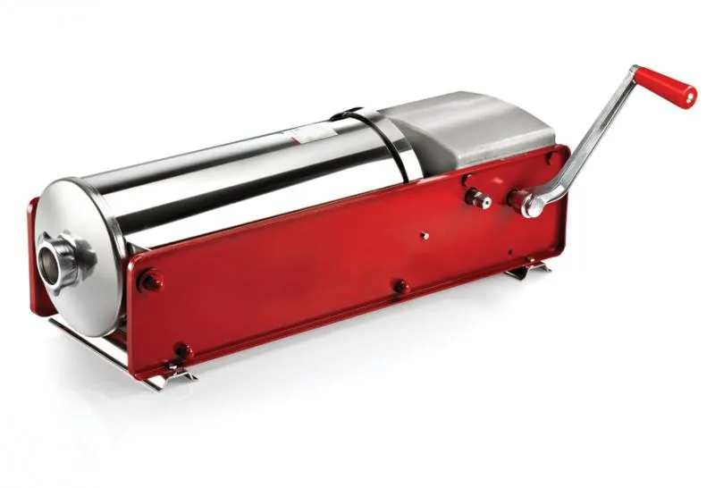 Trento Tre-Spade Horizontal Two-Speed Gear-Driven Manual Sausage Stuffer with 30 lb capacity