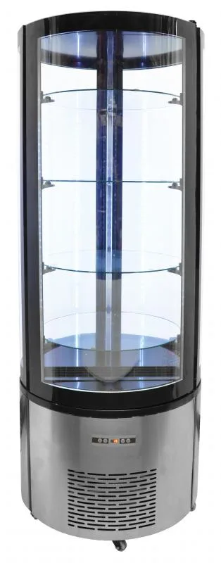 27″ Four (4) Shelf Circular Floor Refrigerated Showcase, 14.1 cu. ft. (400 L)