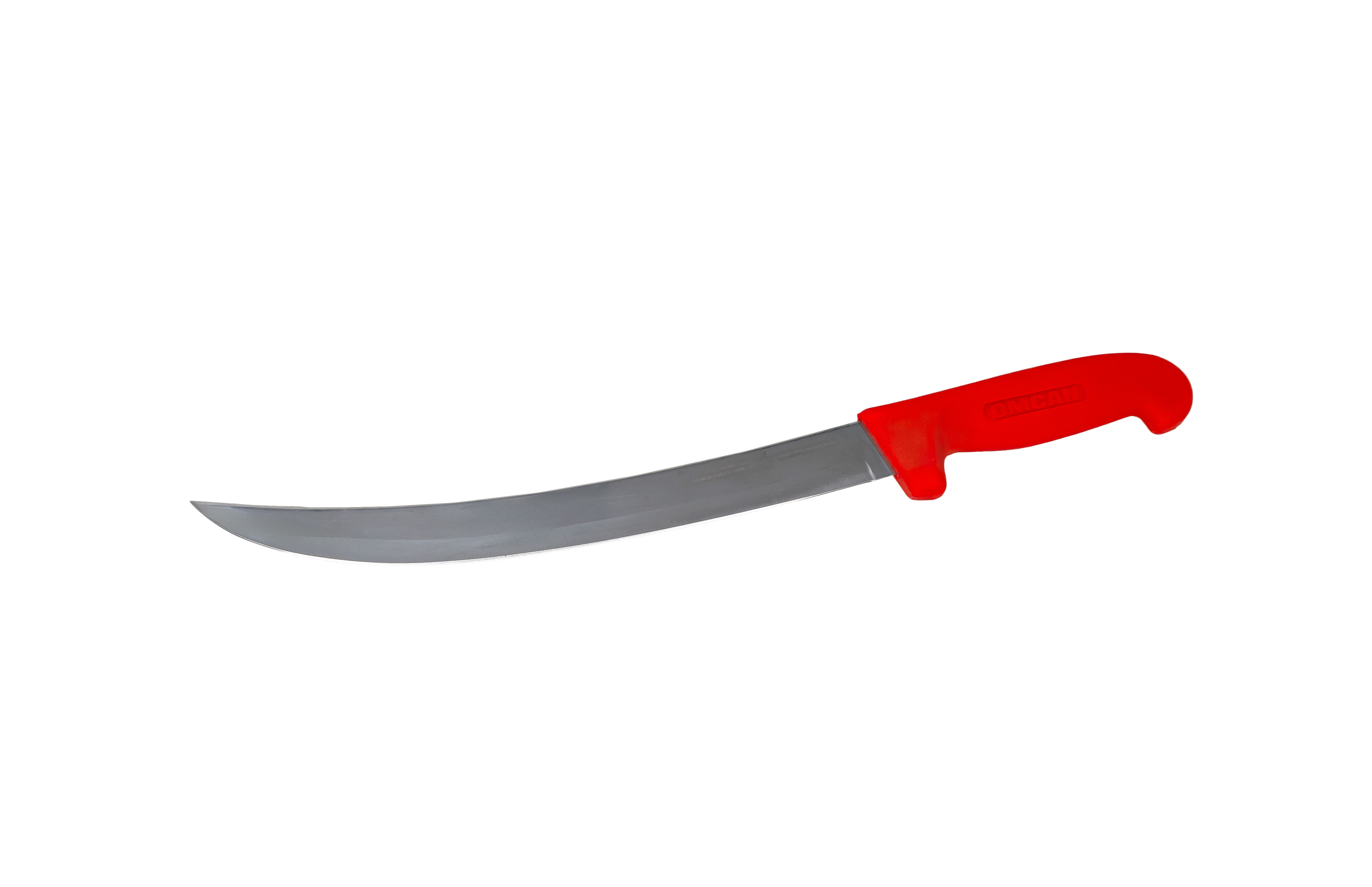 12″ Slim Curved Steak Knife (Red Handle)