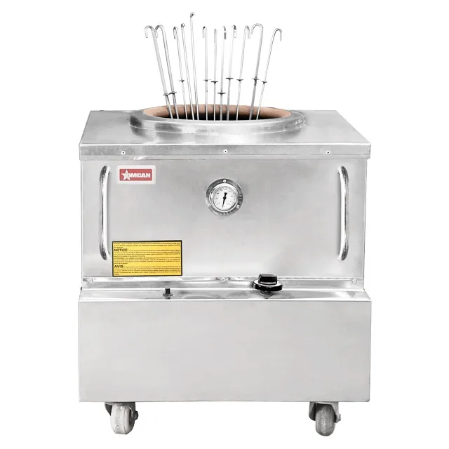 24″ x 24″ Natural Gas Stainless Steel Tandoor Clay Oven – 48,000 BTU