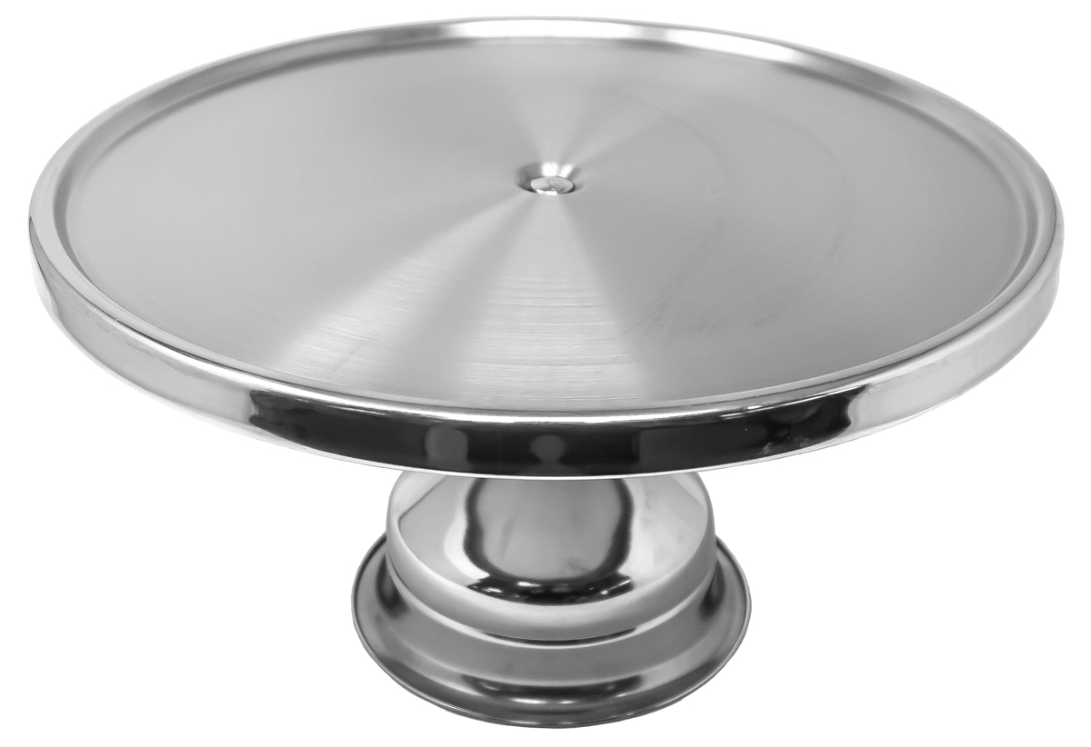 13″ Stainless Steel Cake / Pizza Stand with Mirror Finish