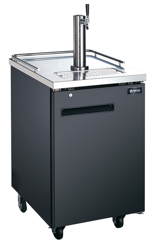 24″ One (1) Door Kegerator / Beer Dispenser with 1 Tap, 6 cu.ft. (170 L)