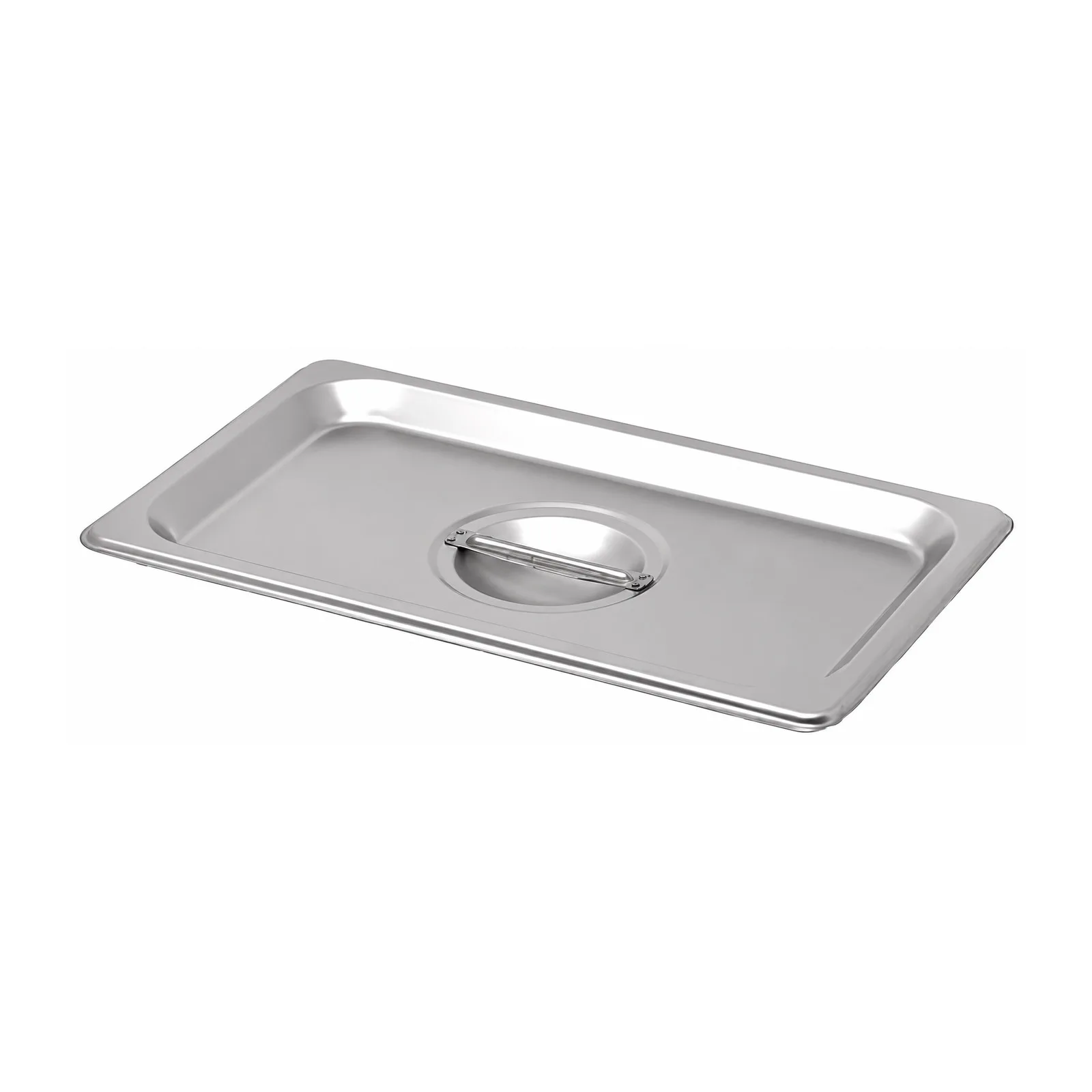 Quarter-Size Solid Stainless Steel Steam Table Pan Cover