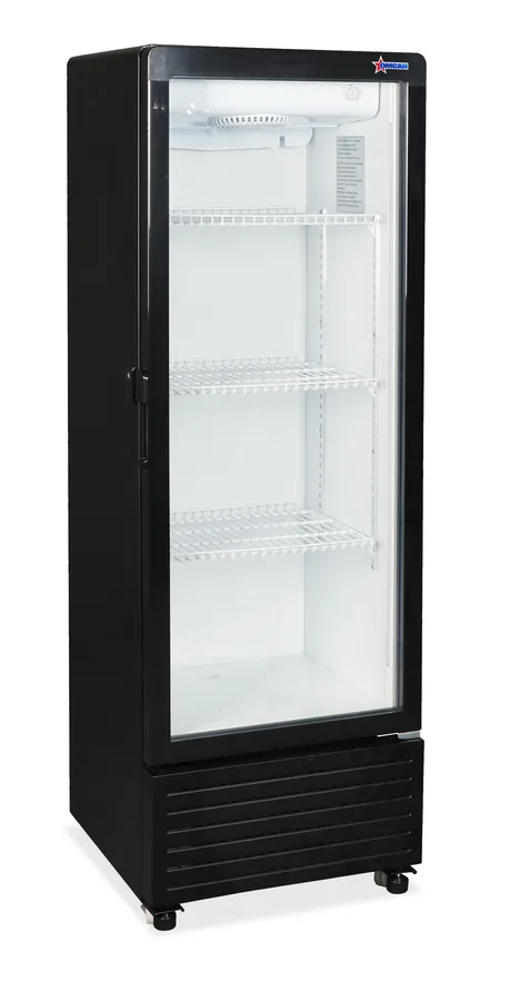 16.5″ One (1) Glass Door Display Refrigerator, 5 cu. ft. (140 L), Black