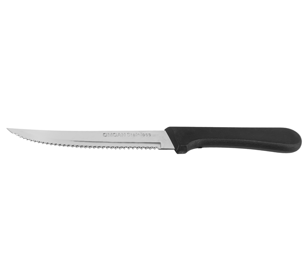 Steak Table Knife Pointy Tip, Narrow Blade with Plastic Handle