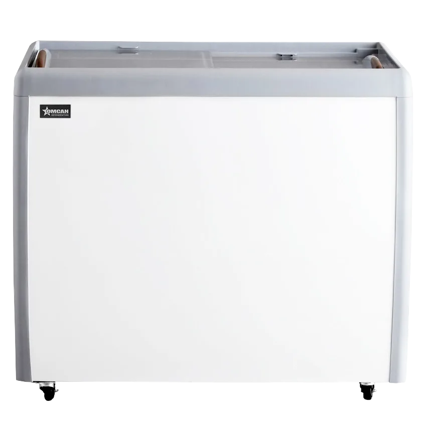39″ Two (2) Door Ice Cream Display Chest Freezer with Flat Glass Top, 9.5 cu. ft. (270 L)