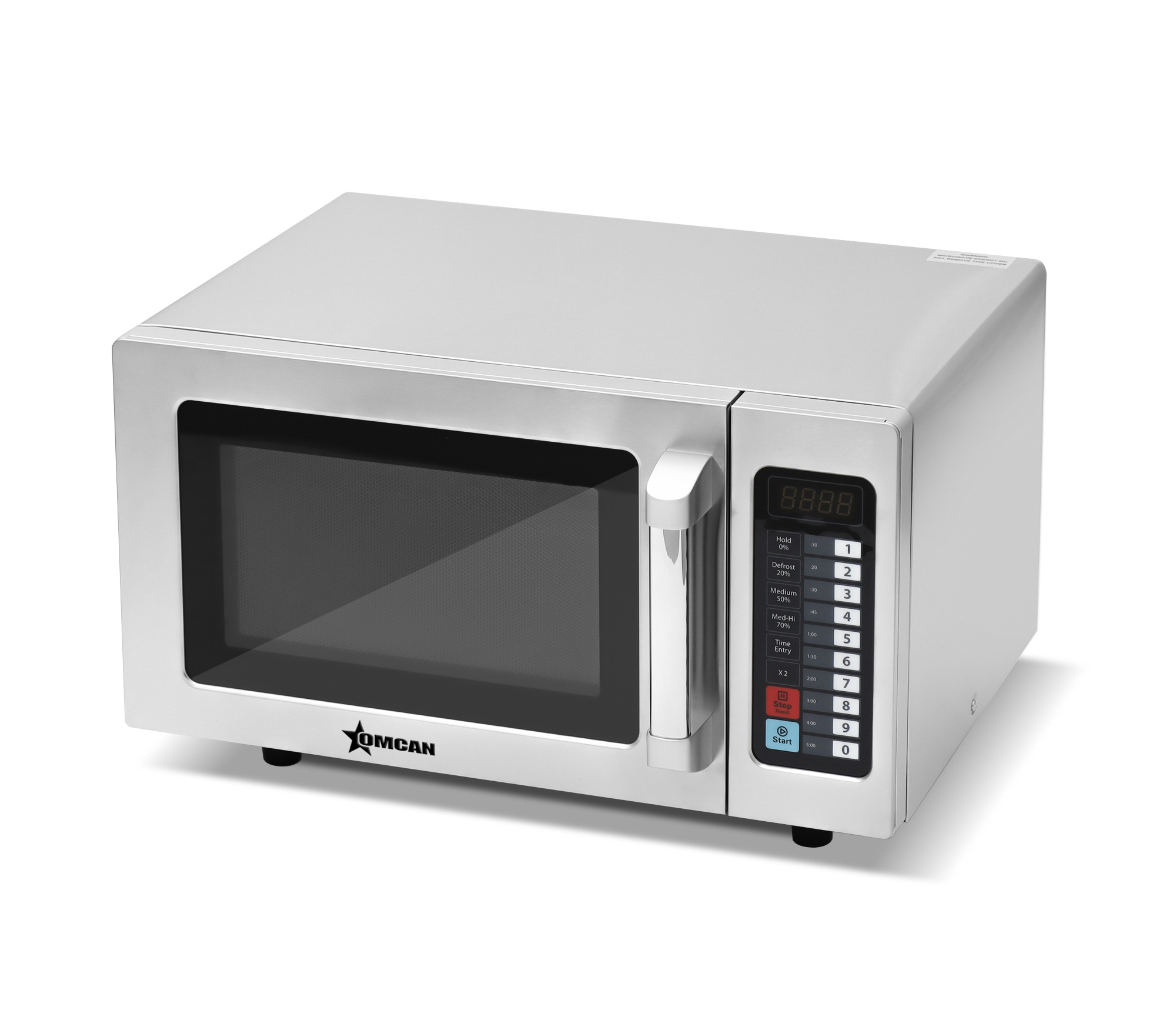 Commercial Microwave with 0.9 cu. ft. Interior and Push Button Controls - 1,550 W, 120 V/60 Hz/1 Ph