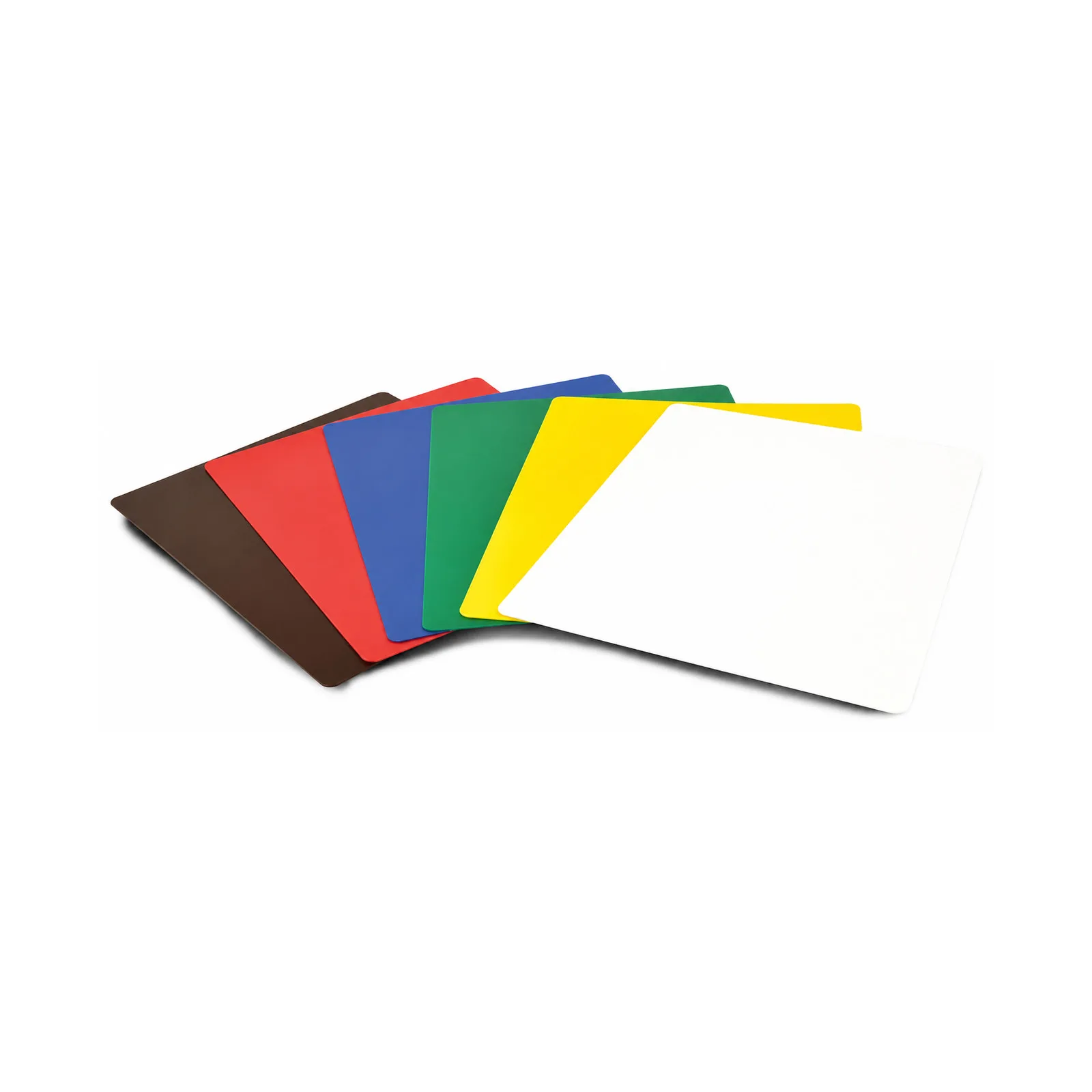 12″ x 18″ x 1/16″ Set of 6 Pre-Cut Color-Coded Polypropylene Flexible Cutting Boards