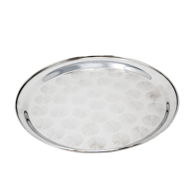 16-inch Stainless Steel Round Serving Tray