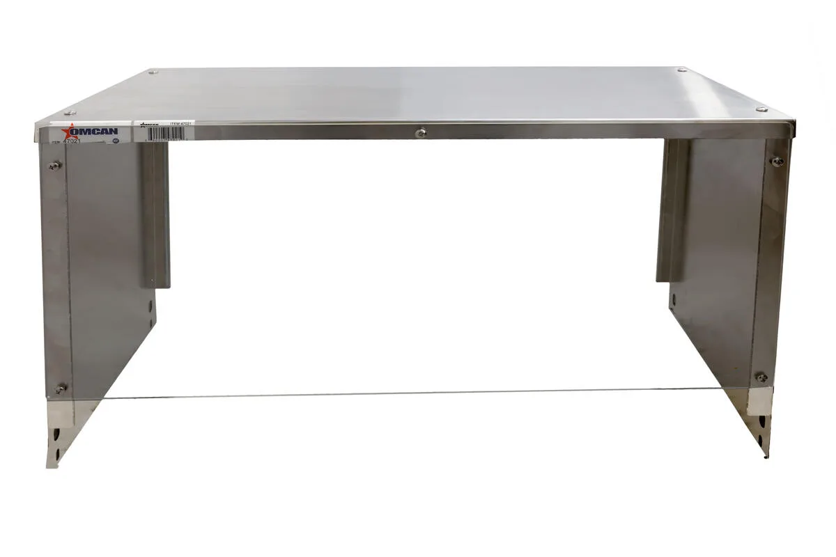 30″ Sneeze Guard for 2 Pan Steam Table