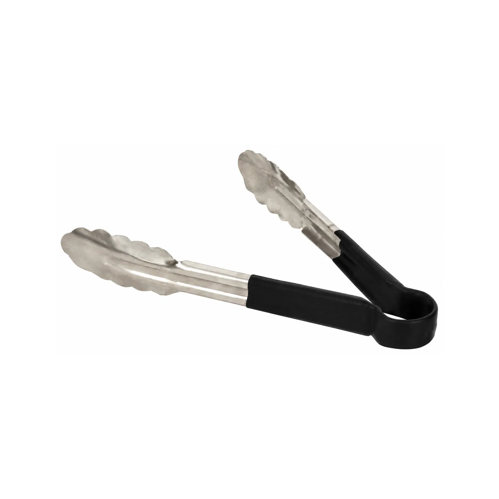 9″ Heavy-Duty Utility Tongs with Black Plastic Handle
