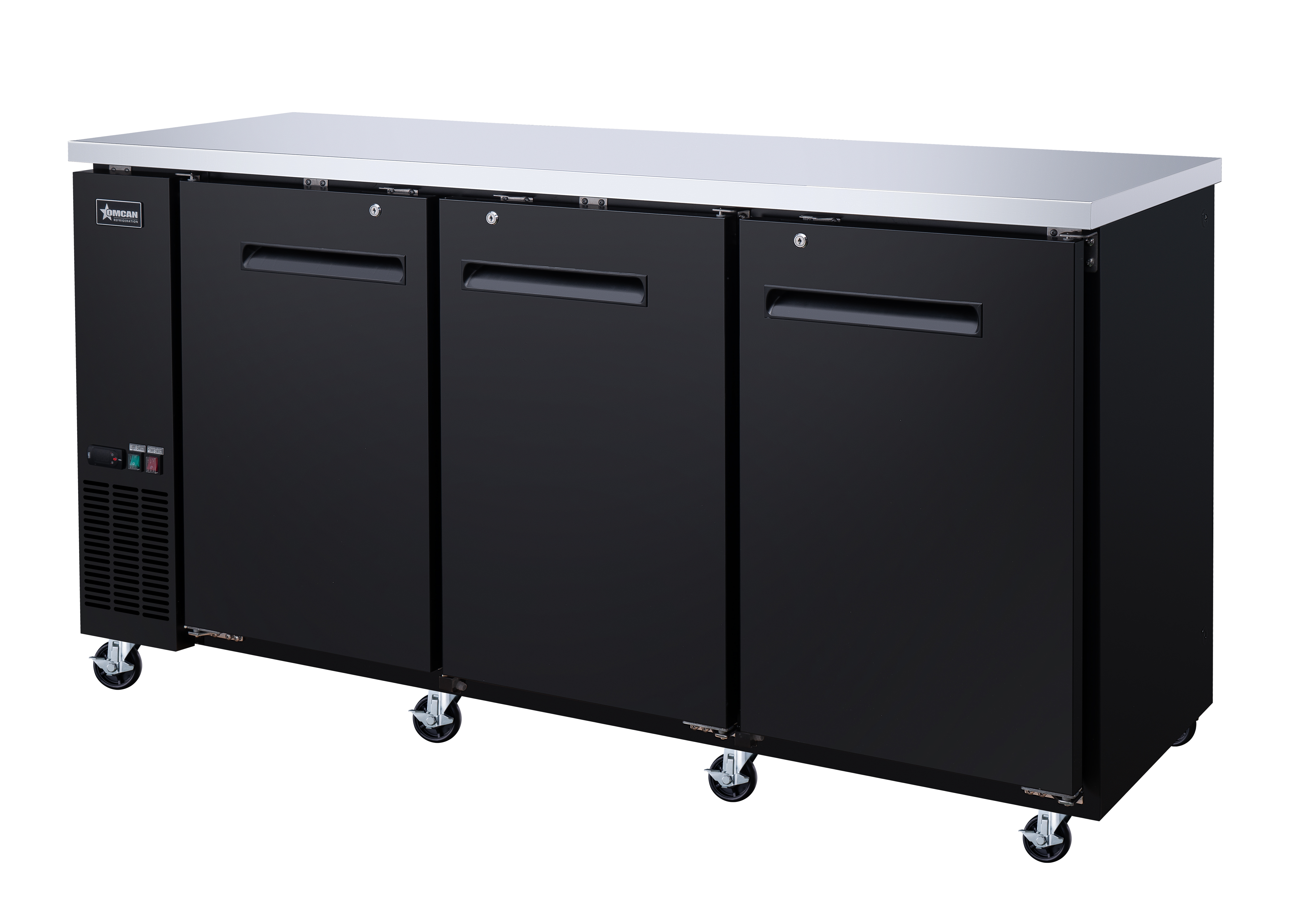73" Solid 3-Door Bottle Cooler, 18.5 cu.ft. (525 L)