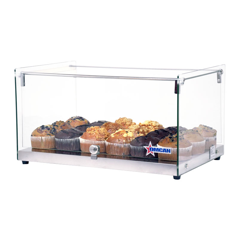 22-inch Countertop Food Display Case with Square Front Glass and 35 L capacity