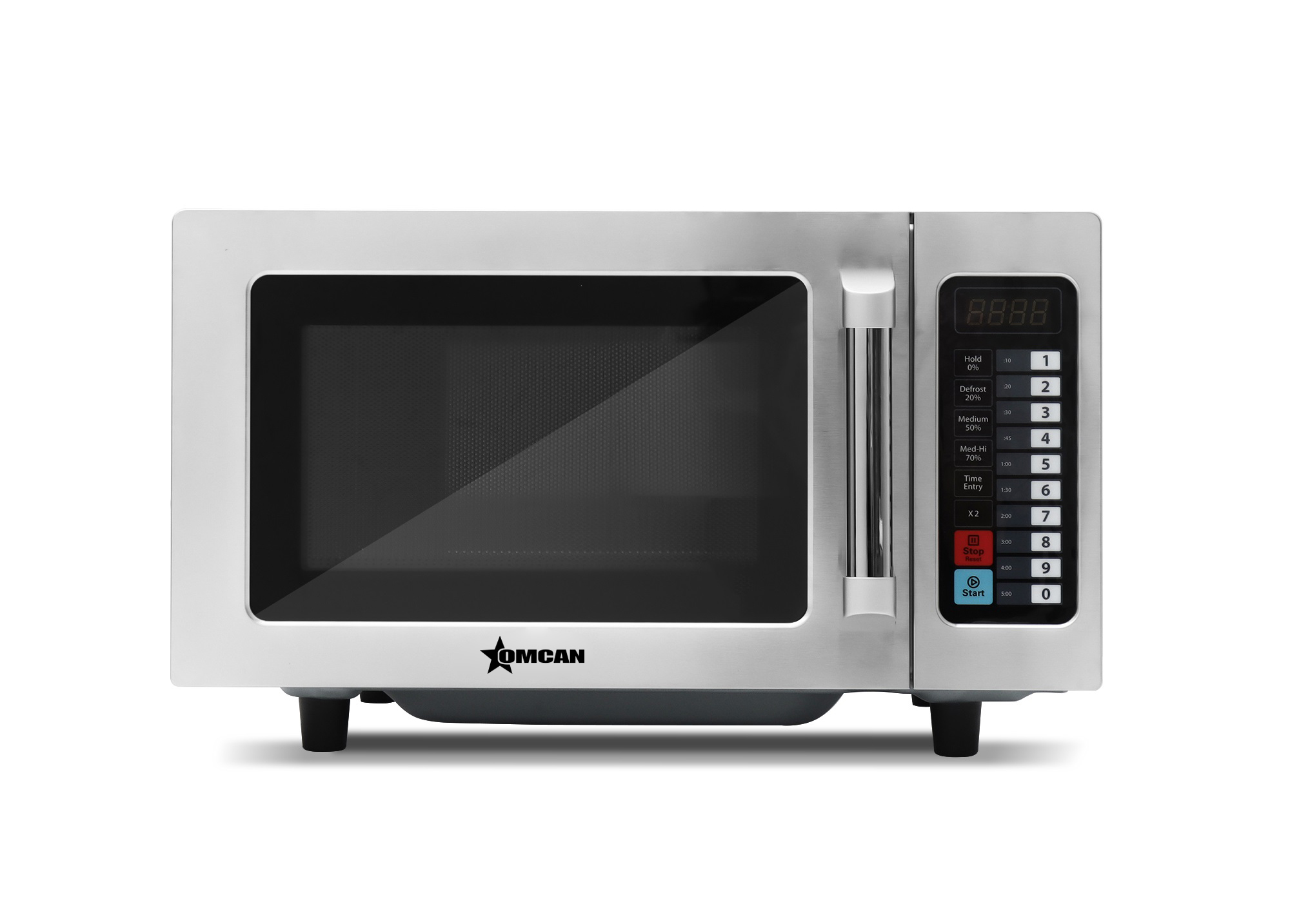 Commercial Microwave with 0.9 cu. ft. Interior and Push Button Controls - 1,550 W, 120 V/60 Hz/1 Ph