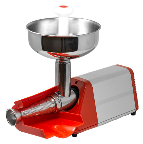 Light-Duty Electric Tomato Squeezer with Plastic Cover and 0.33 HP Motor