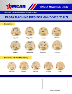 Pasta Die Guide