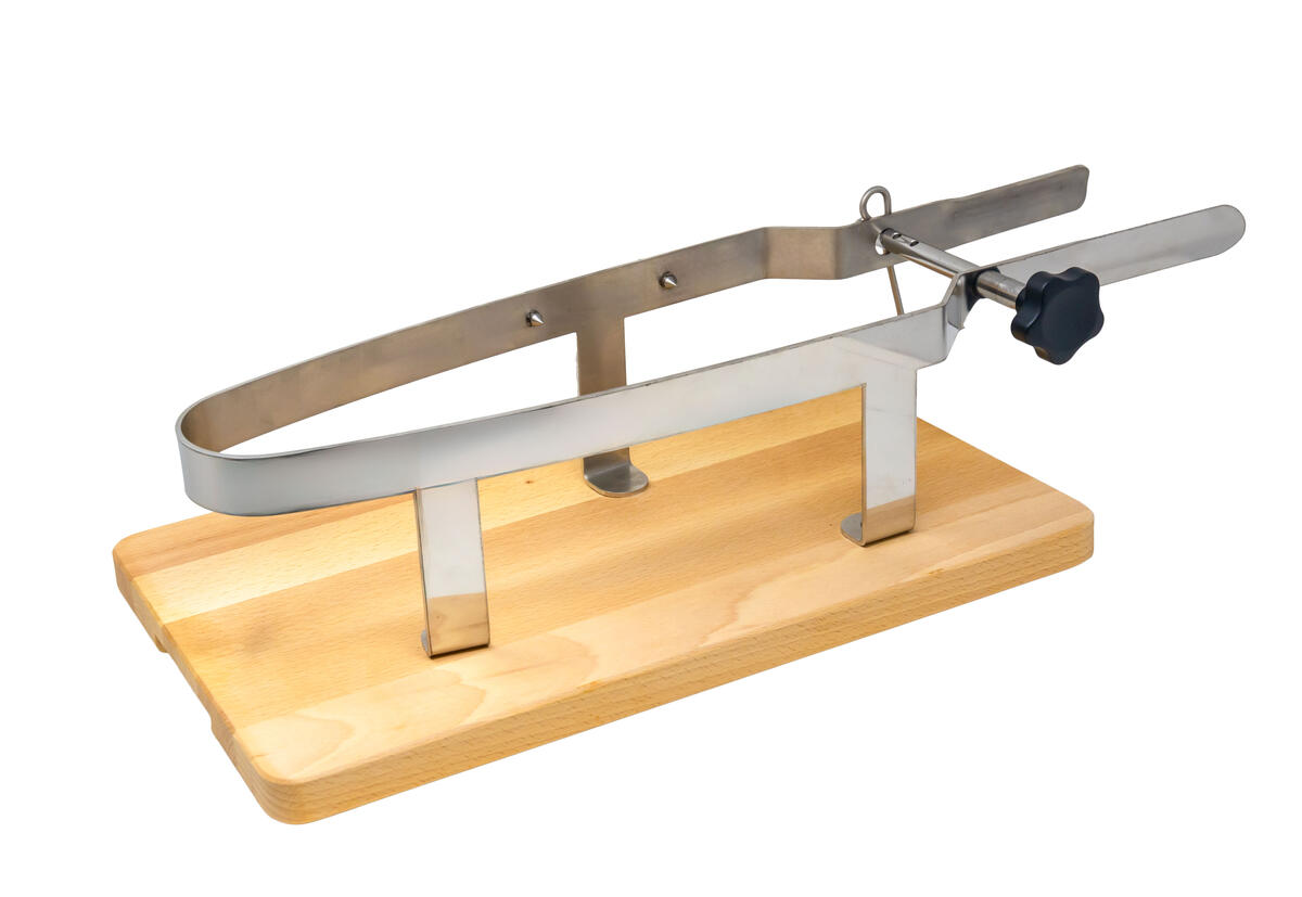 Prosciutto Holders with Wooden Base