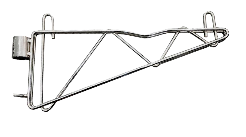 24-inch Single Chrome Post Bracket