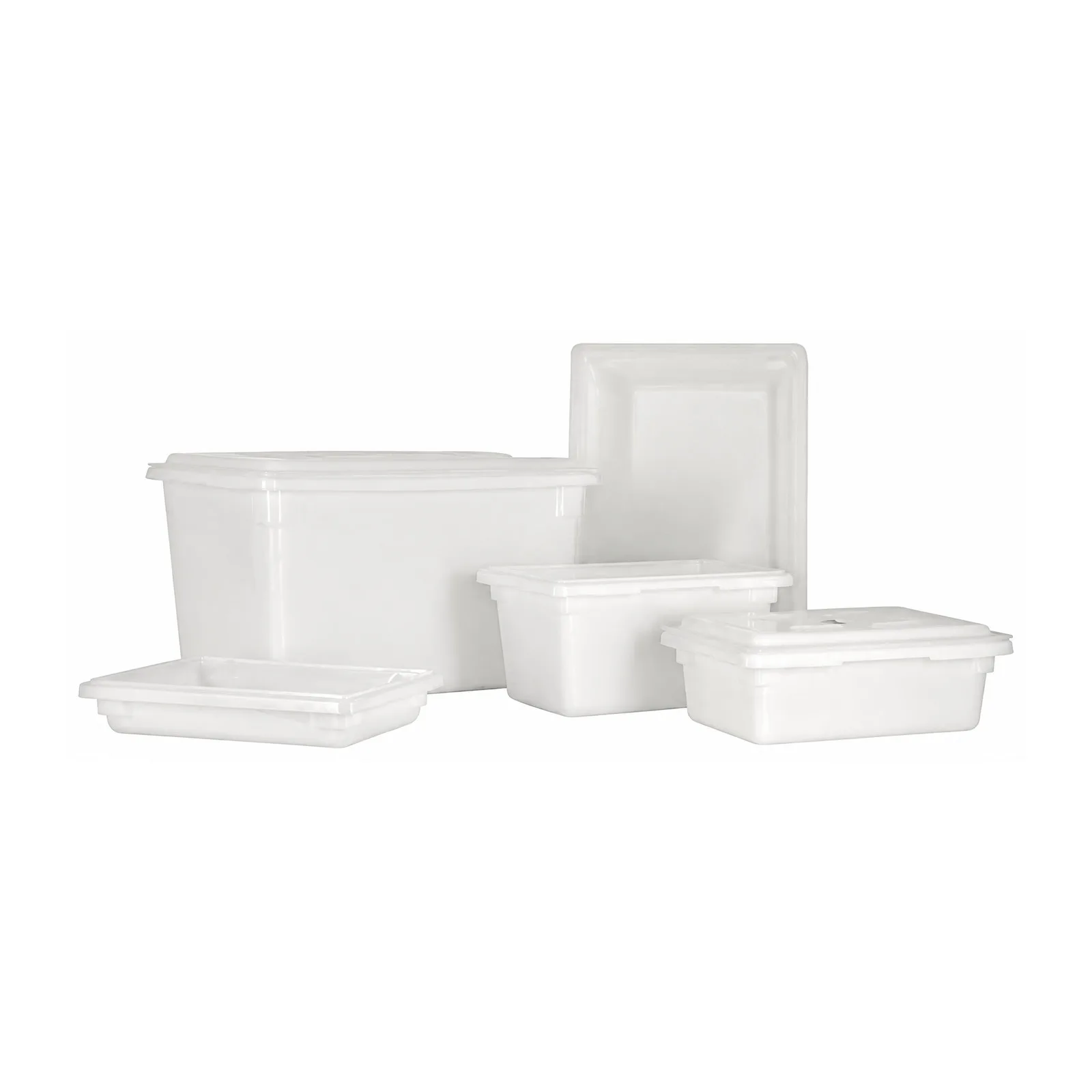 18″ x 26″ x 15″ Polypropylene White Rectangular Food Storage Container