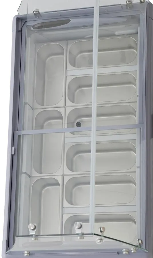 50″ Nine (9) Pan Gelato Dipping Cabinet (WITHOUT SNEEZE GUARD)