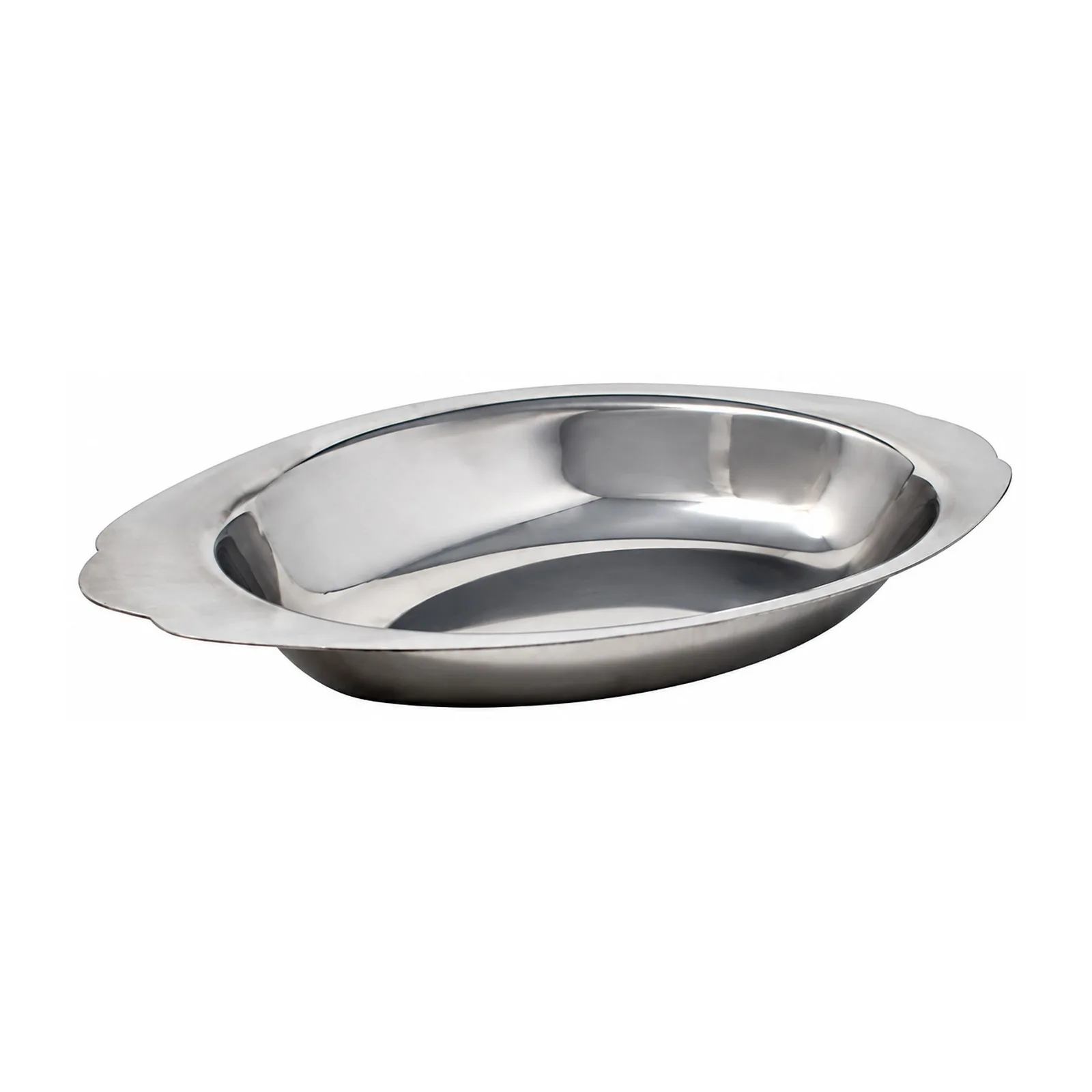 8 oz Stainless Steel Au Gratin Oval Dish