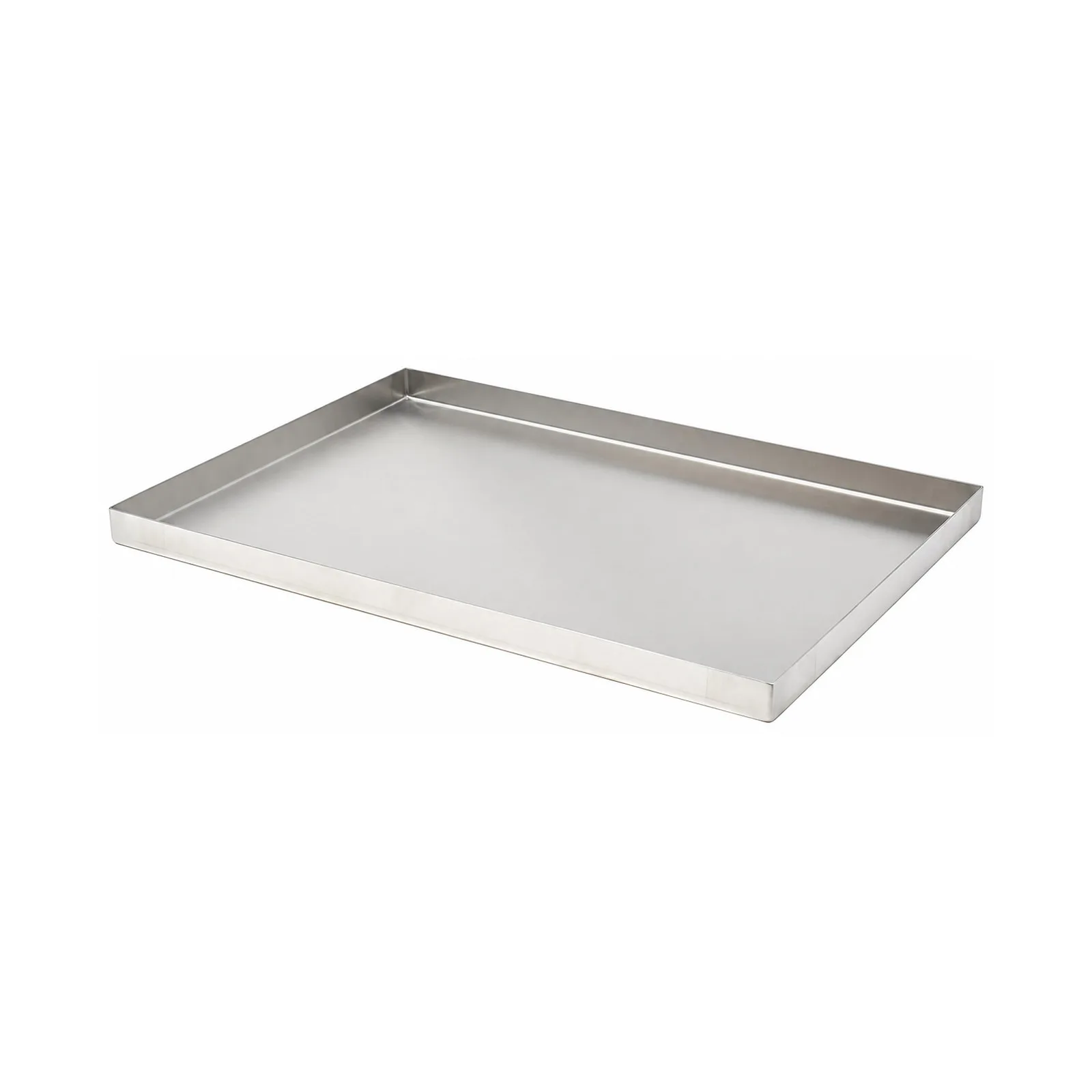 18″ x 12″ x 1″ STAINLESS STEEL PAN WITH DRAIN HOLES