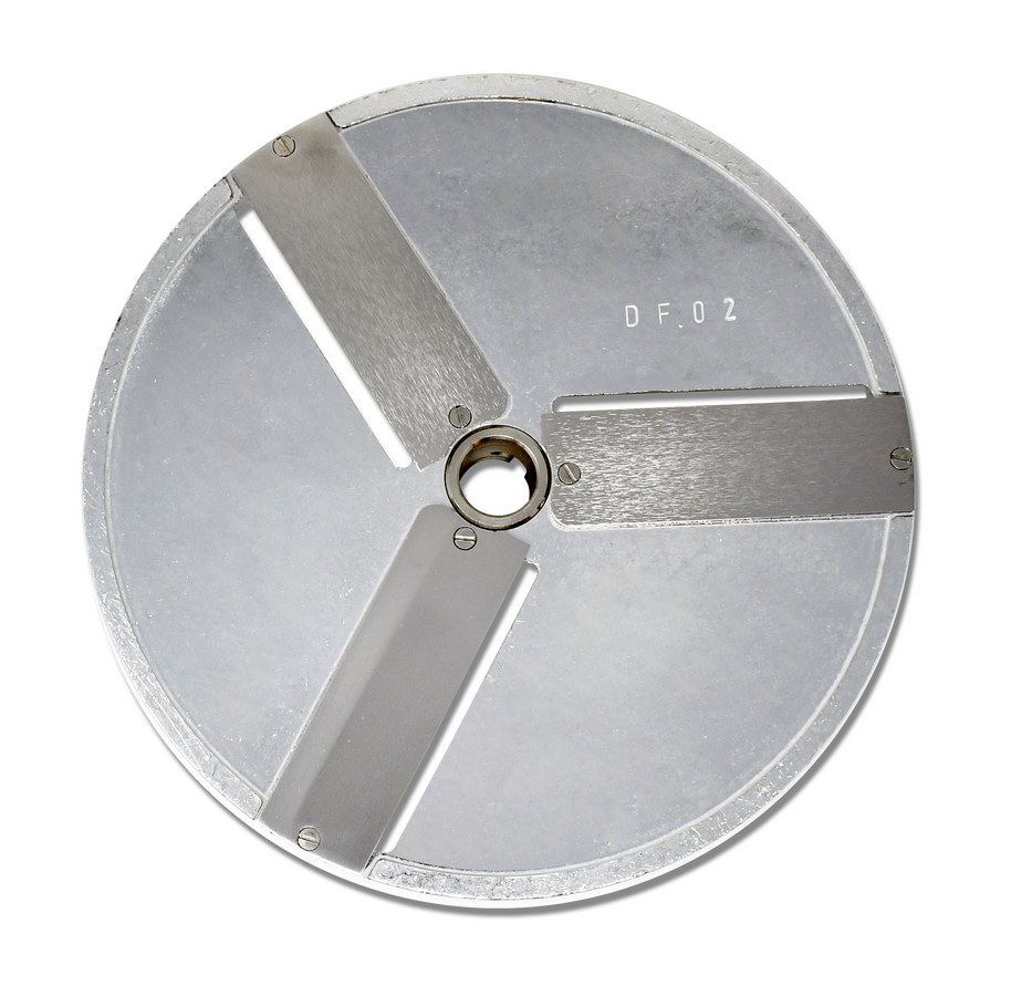 Straight Slicing Disc: 3-Blade 2 mm for items 10835, 10927, 19476 Food Processors