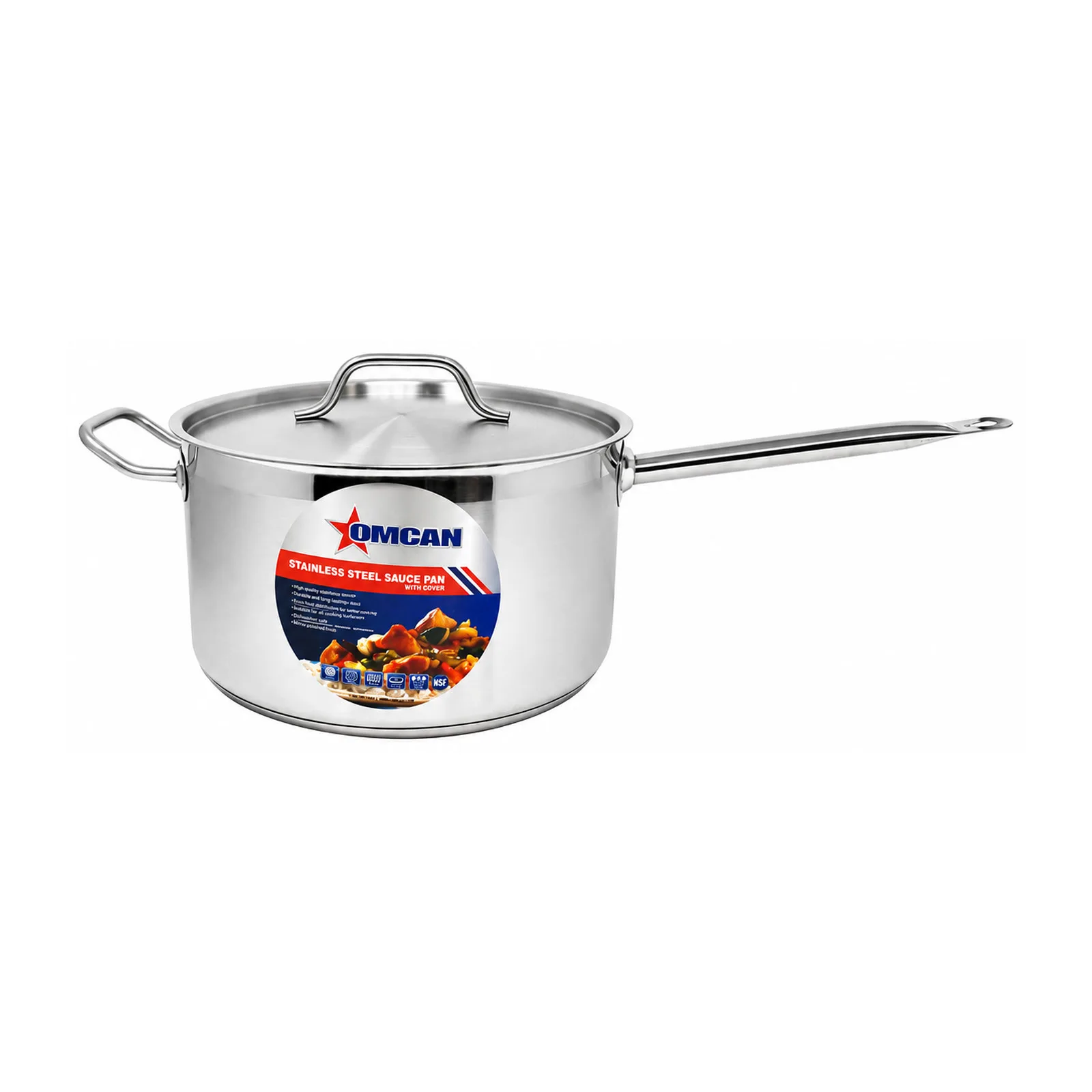 10 qt Stainless Steel Sauce Pan with Lid and Handle