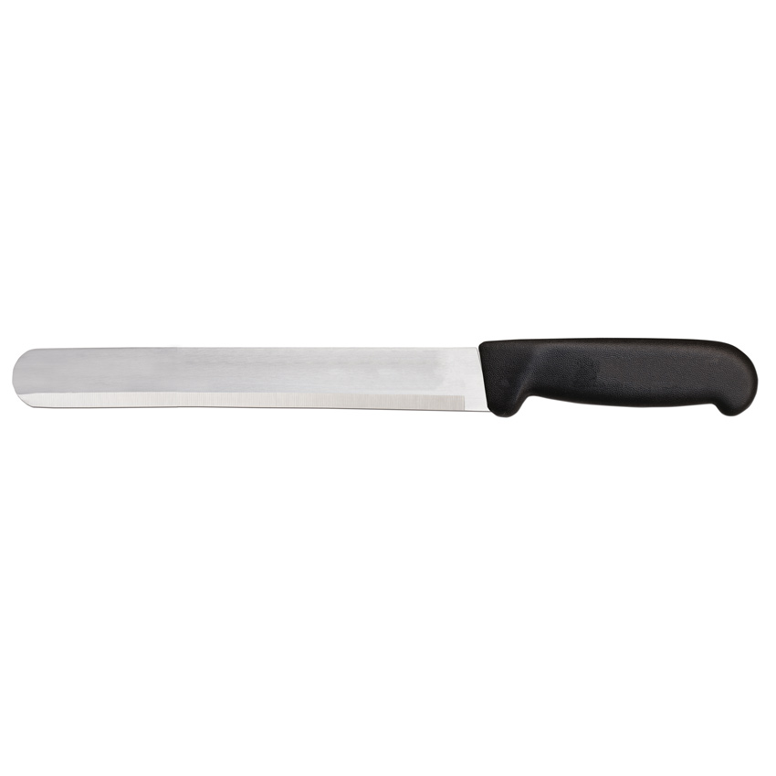 10-inch Slicer Straight Knife with Black Polypropylene Handle