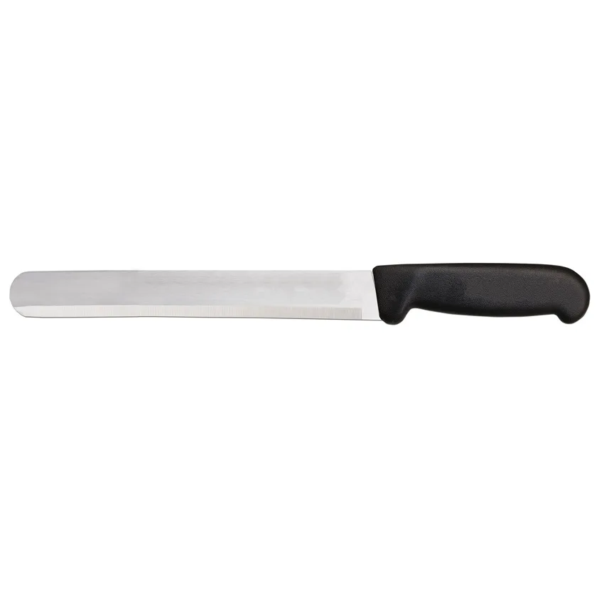 10″ Slicer Straight Knife with Black Polypropylene Handle