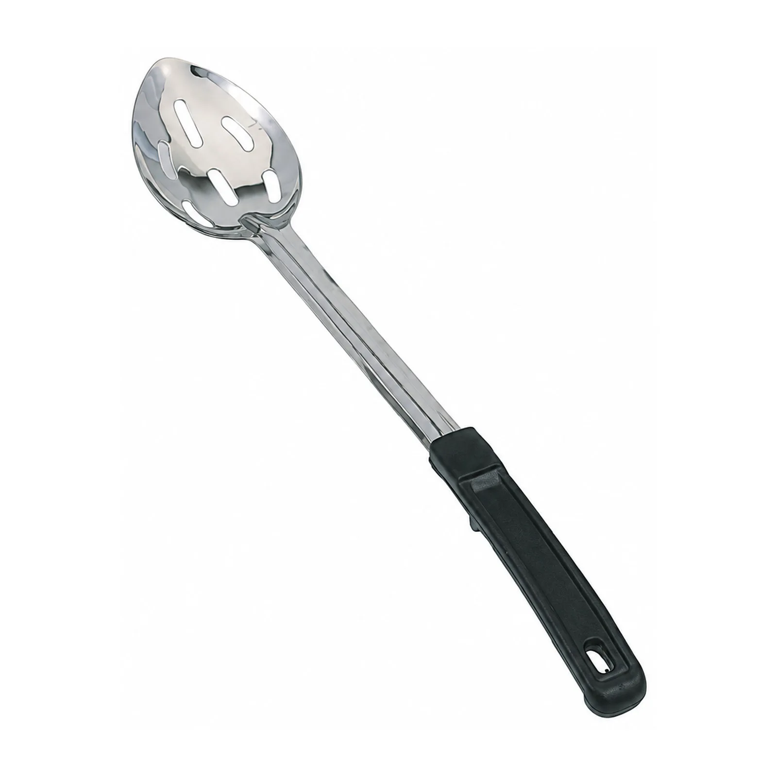 15″ Stainless Steel Slotted Basting Spoon with Stop-Hook Handle