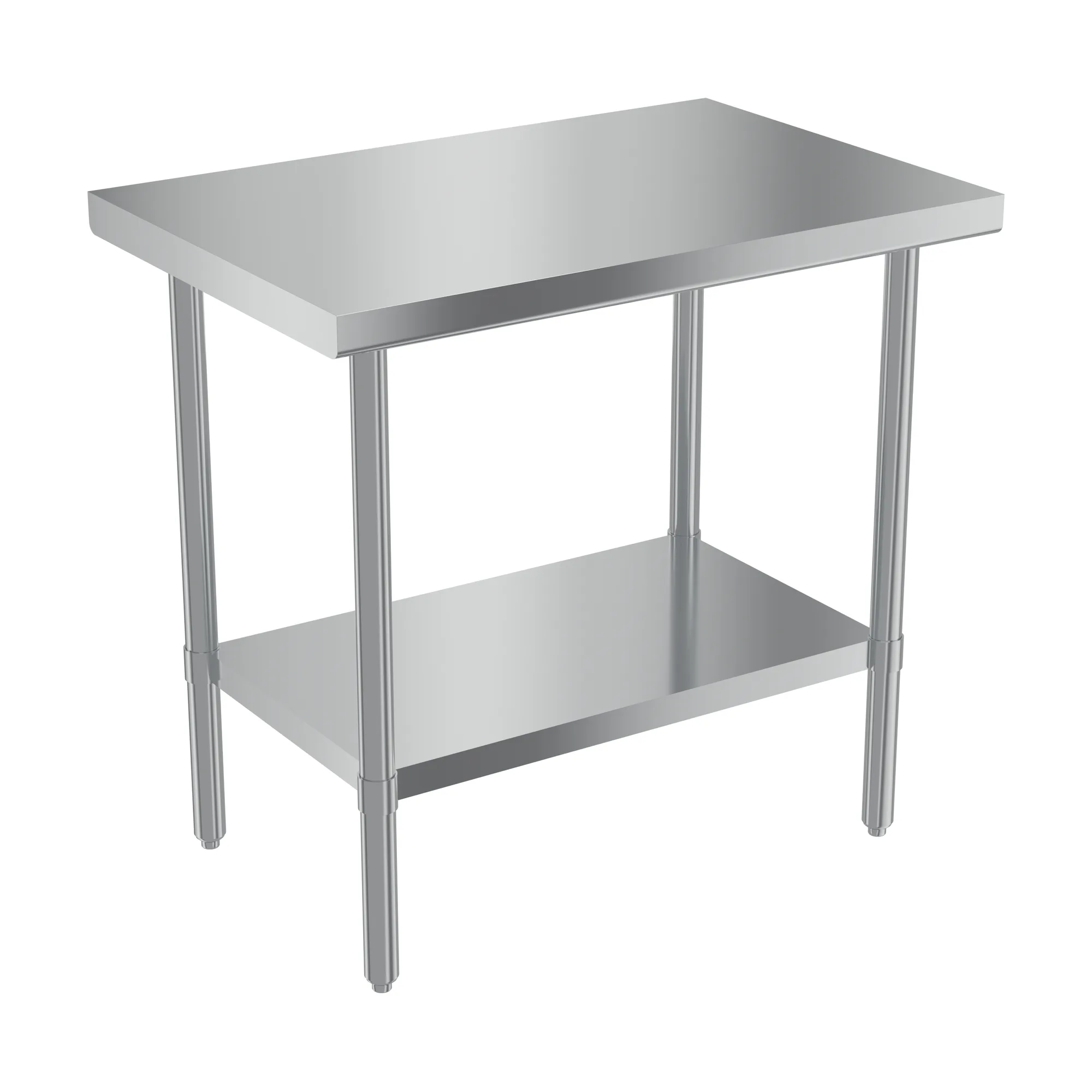 24″ x 36″ 20 Gauge 430 All Stainless Steel Worktable