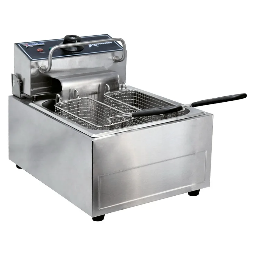12 lb Single Countertop Electric Fryer – 110 V, 1 Ph, 1350 W