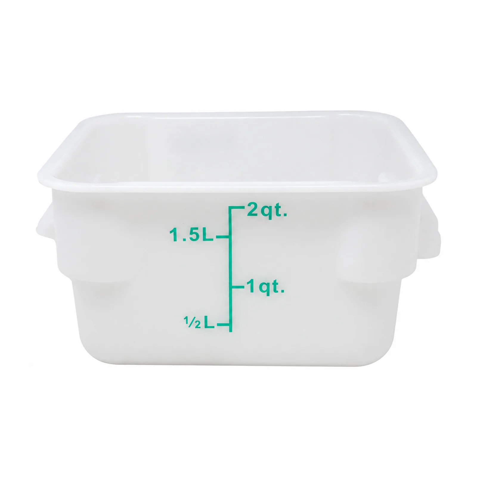 2 qt White Square Food Storage Container