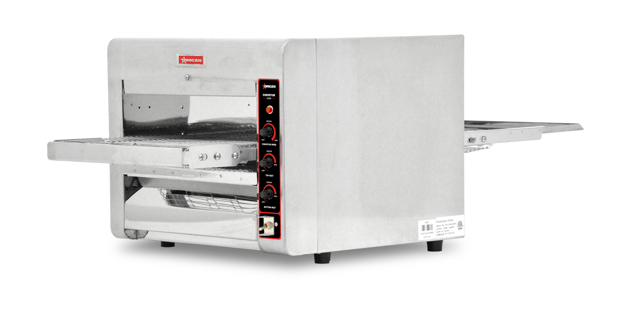 Conveyor Toaster Oven with 14″ Belt – 3.6kW, 240V, 1Ph