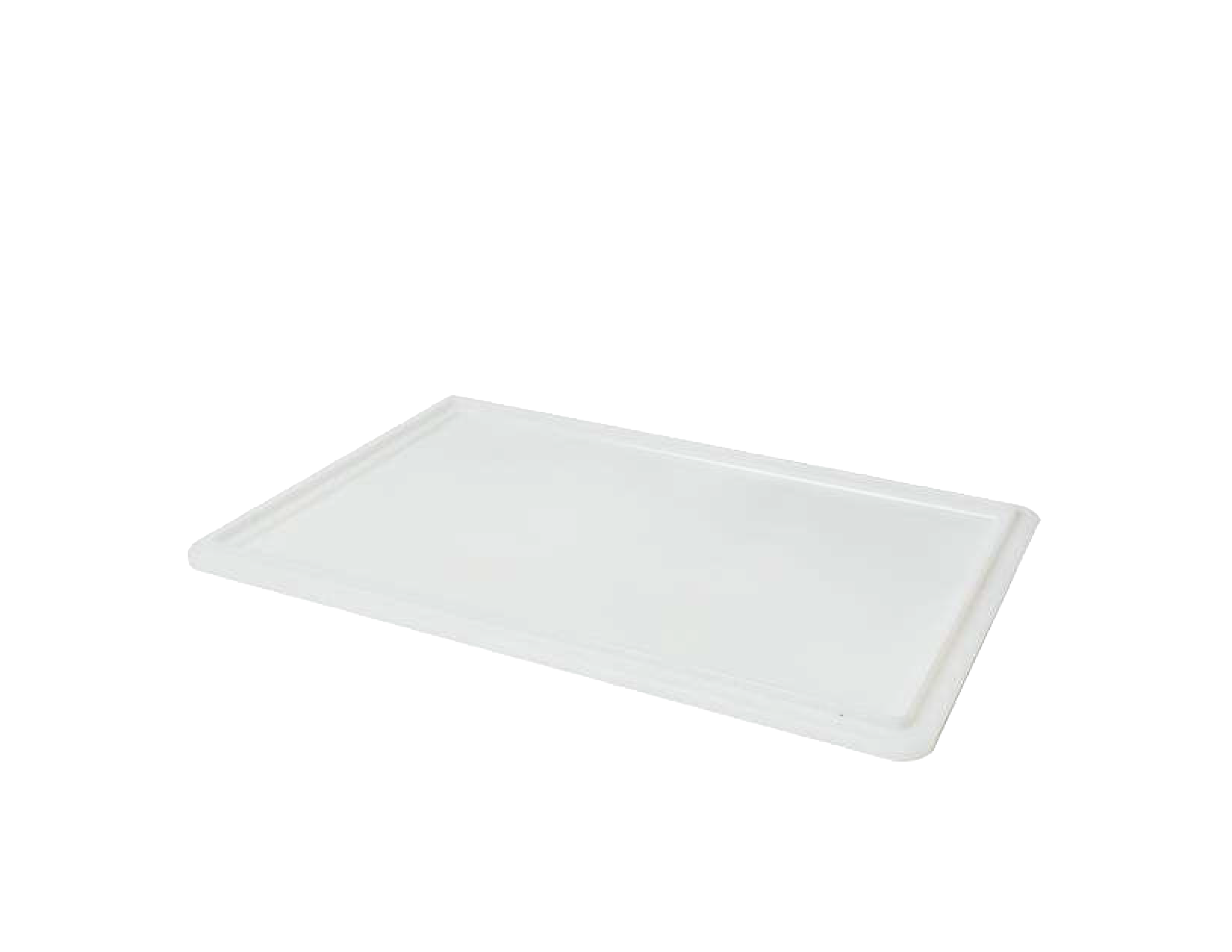 23.6” x 15.7” White Polypropylene Lid for Pasta Tray