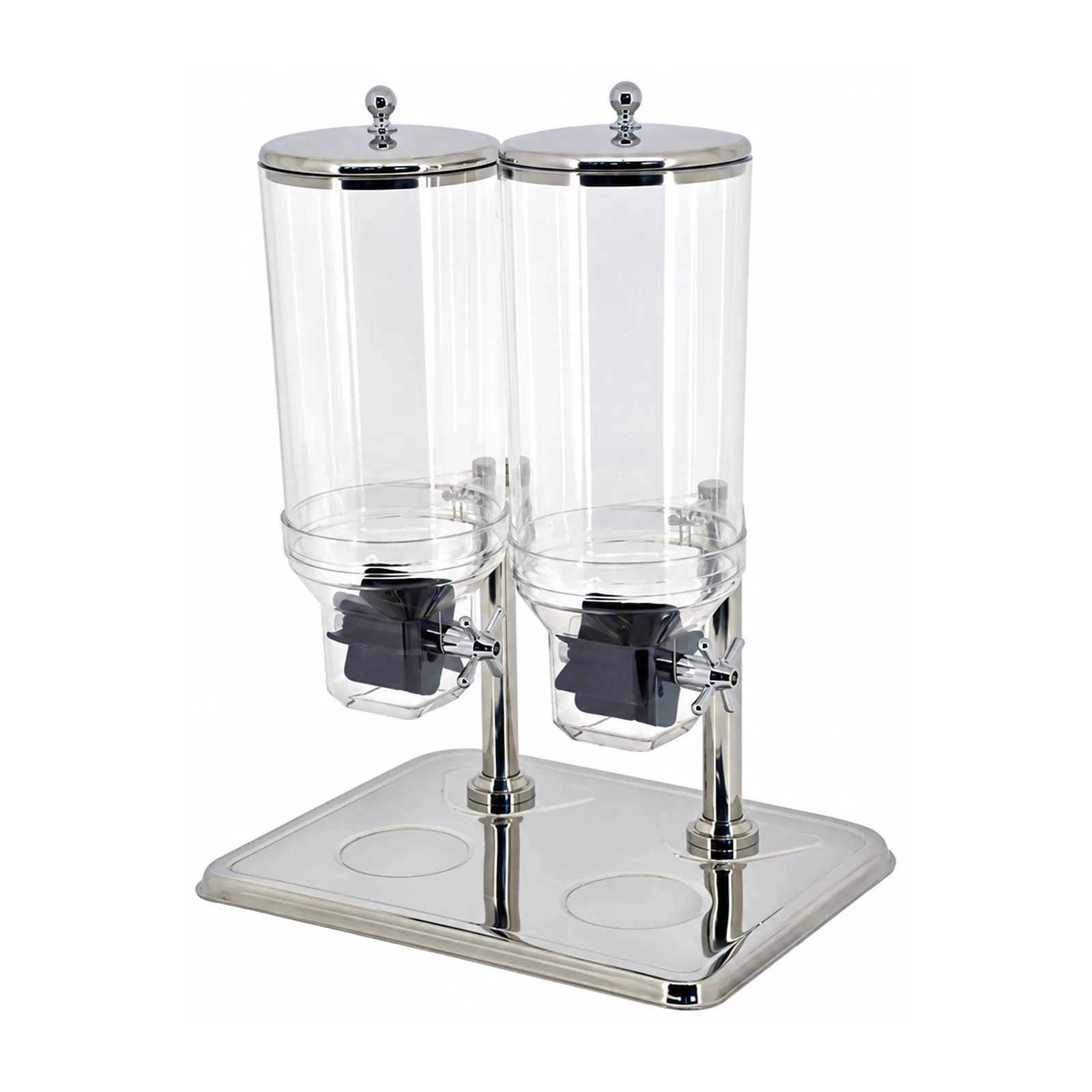 Stainless Steel Cereal Double Dispenser with 7.5 L (x2) Capacity