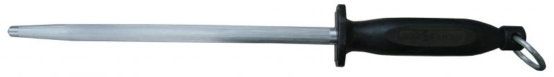 12-inch Round Sharpening Steel with Black Handle