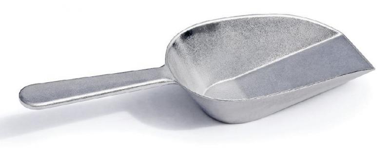 4 oz. Aluminum Scoop with Flat Bottom