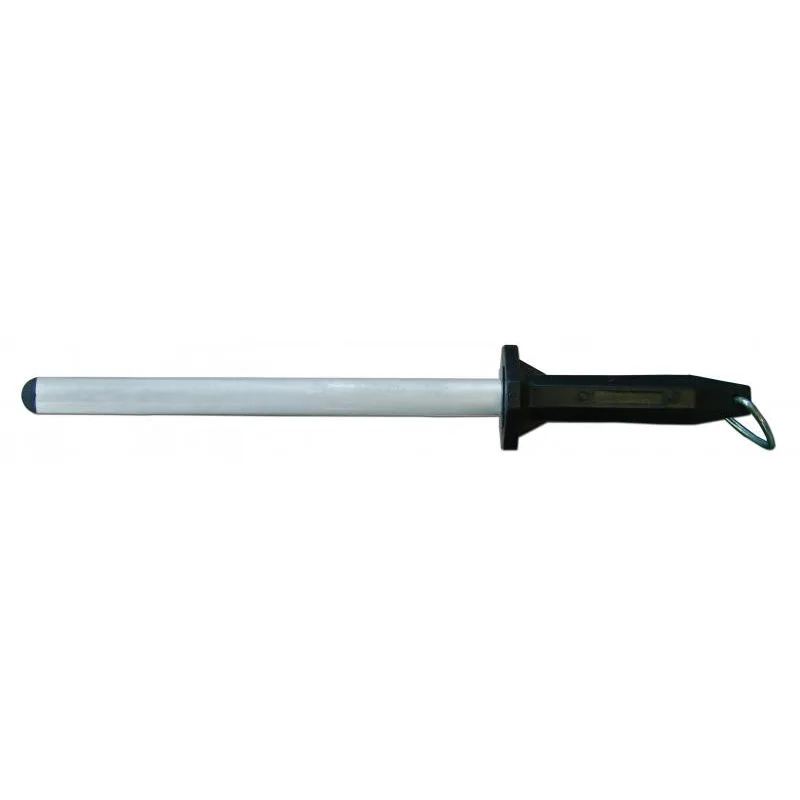12″ Diamond Sharpening Steel with Black Handle