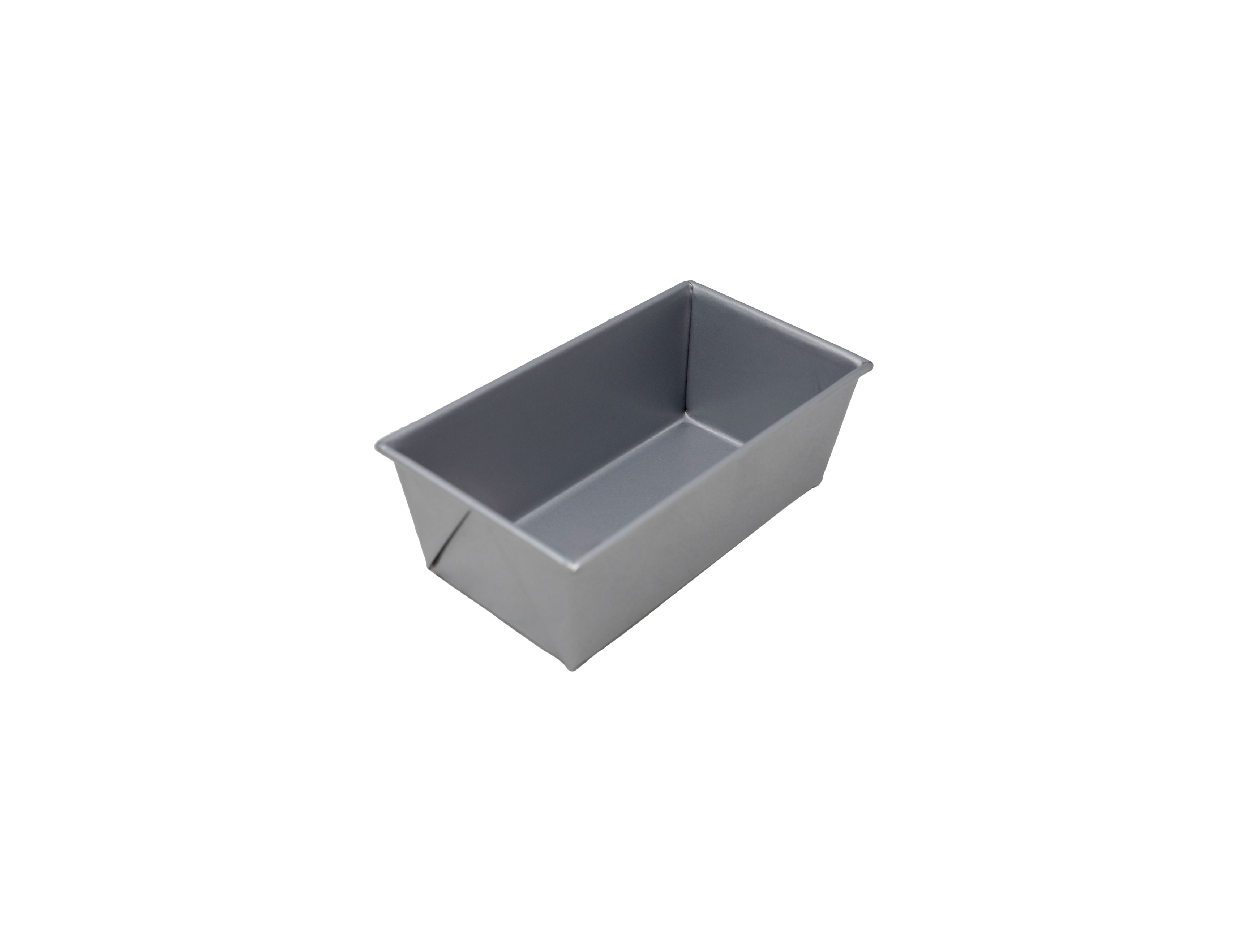 5 - 5/8" x 3-1/8" x 2-3/6" Glazed Aluminized Steel Bread Loaf Pan