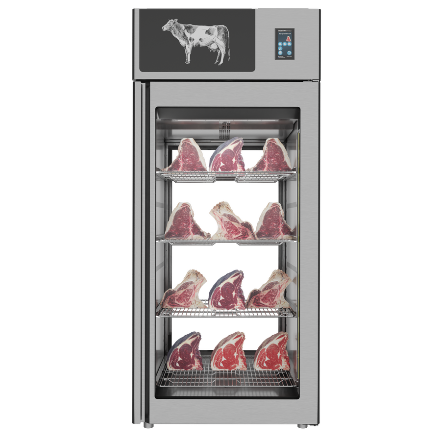 Stagionello® Dry Age 3.0 900 Liter, 225 Kg Dry Aging Cabinet with Humidity Management, 2-Glass View – 220-240V, 1Ph, 548W