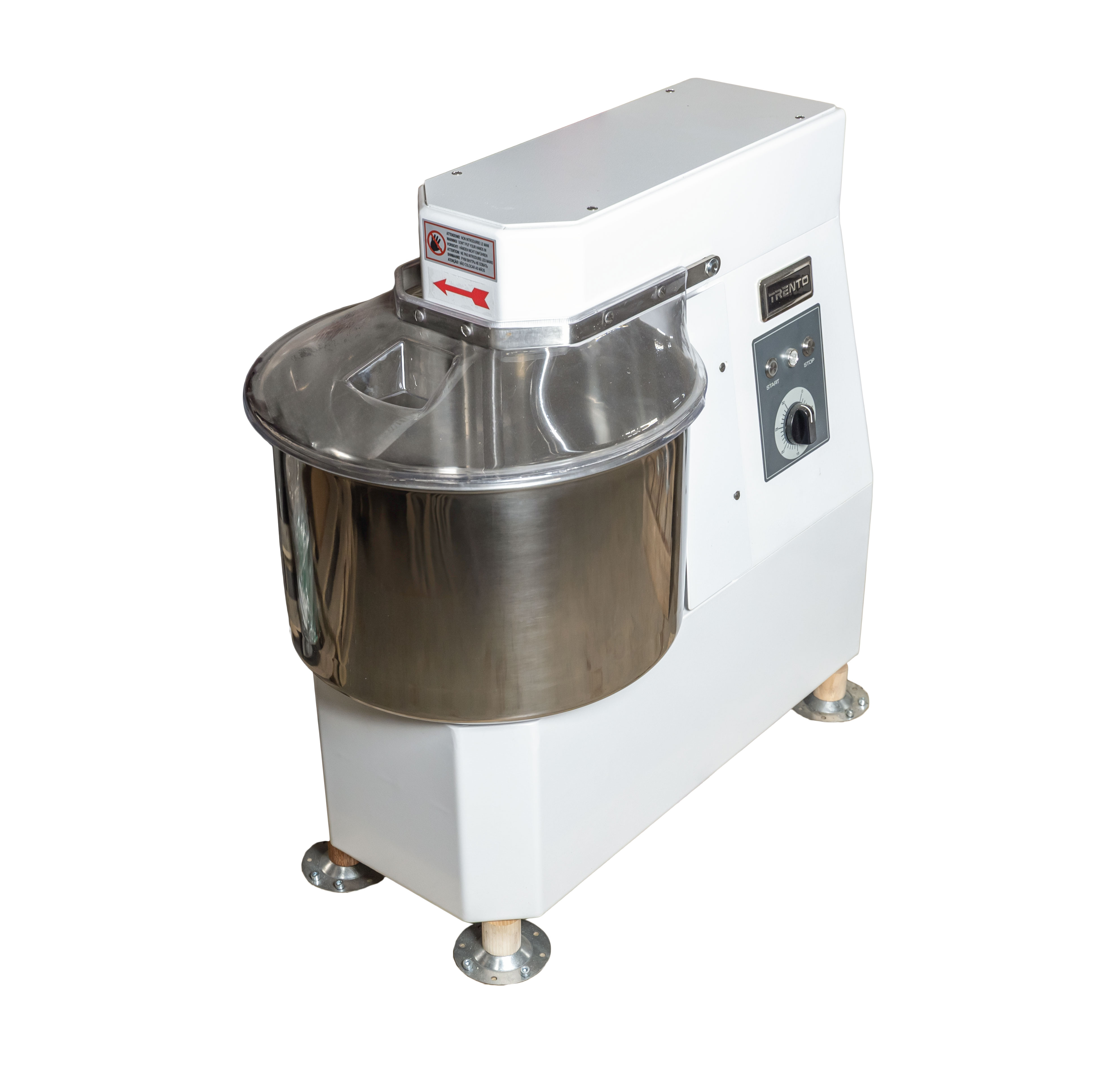 34 QT Spiral Mixer with Fixed Bowl and Timer – 220V, 1100W