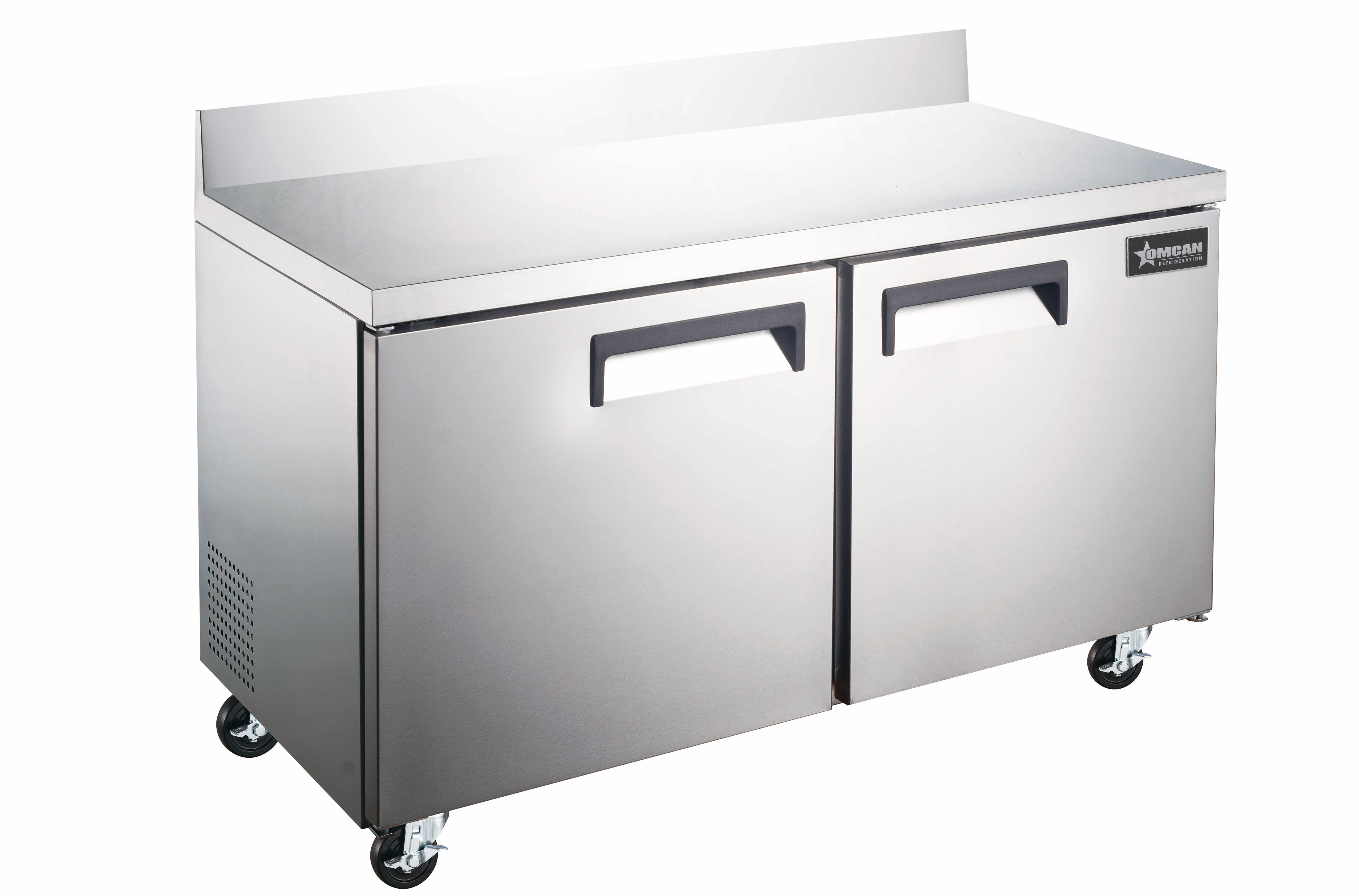 47″ Two (2) Door Worktop Refrigerator with Backsplash, 11 cu.ft. (320 L), Stainless Steel