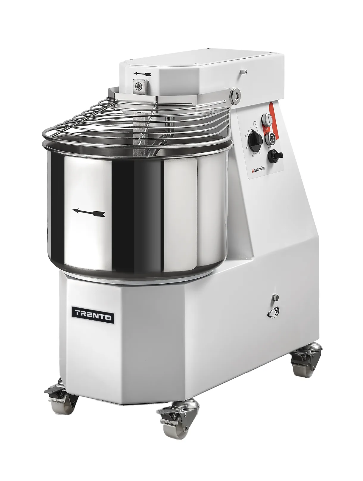 Avancini SPV20 24 qt Heavy-Duty Spiral Dough Mixer, 10-Speeds | Trento – 240 V, 1 Phase, 2.4 HP (1800 W)